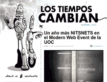 Tablet Screenshot of lostiemposcambian.com